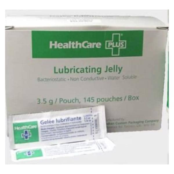 Lubricating Jelly 3.5g Foil Packet 145/Bx, 16 BX/CA