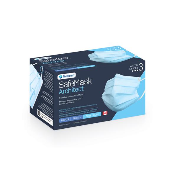 SafeMask Face Mask ASTM Level 3 Blue 50/Bx