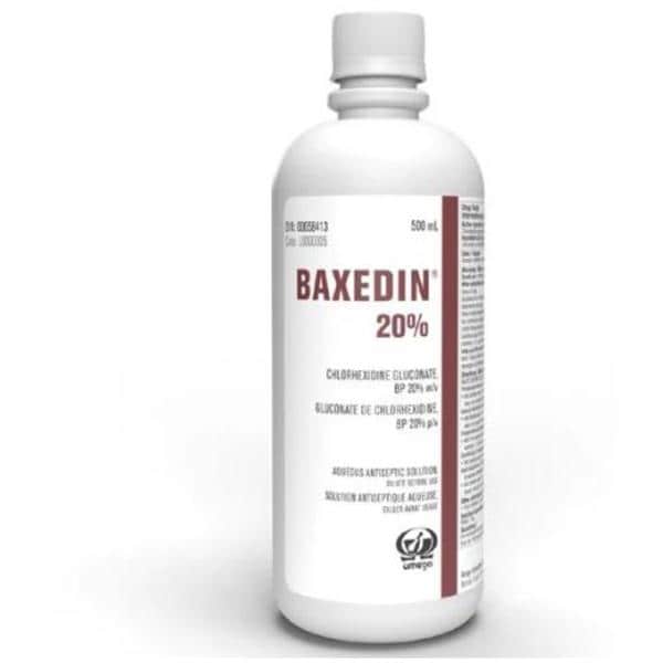 Baxedin Surgical Skin Prep 20% Chlorhexidine Gluconate w/v Water 500mL