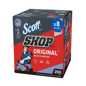 Scott Lint Free Towel Disposable Cellulose / Polyester Fiber 19x12" Blue 8/Ca