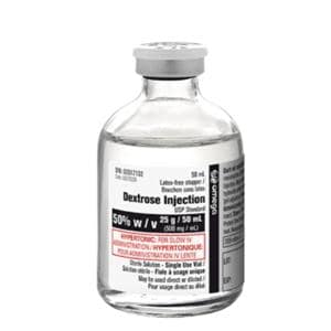 Solution Injection 50% Dextrose Vial Ea, 10 EA/CA