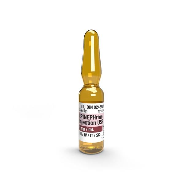 Epinephrine Injection 1mg/mL Ampule 10/Package