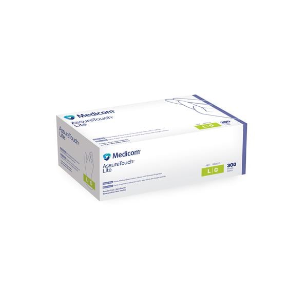 AssureTouch Nitrile Exam Gloves Large Violet Blue Non-Sterile 300/Bx