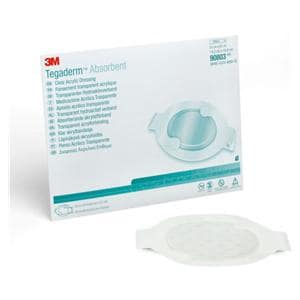 Tegaderm Acrylic Transparent Dressing Oval Adhesive Transparent, 4 BX/CA