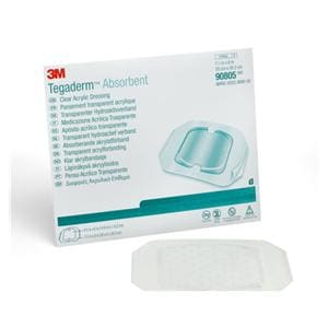 Tegaderm Acrylic Transparent Dressing Sterile Square Adhesive Absorbent, 4 BX/CA