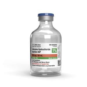 Lidocaine HCL Injection 1% (10mg/mL) Pack 10/Package