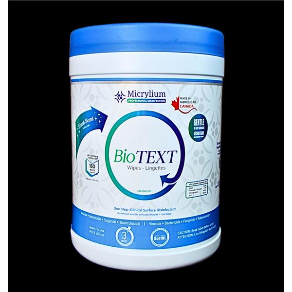 BioTEXT Disinfectant Wipes 160/Cn