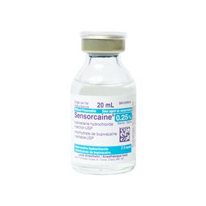 Sensorcaine Injection 0.25% Vial 20mL Each, 10 EA/BX