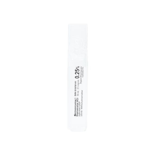 Sensorcaine Injection 0.25% Ampule 10mL Each, 50 EA/PK