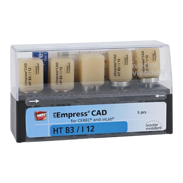 IPS Empress CAD HT Milling Blocks High Translucency I12 B3 For CEREC 5/Bx