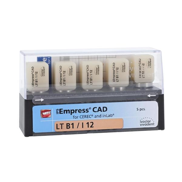 IPS Empress CAD LT Milling Blocks Low Translucency I12 B1 For CEREC 5/Bx
