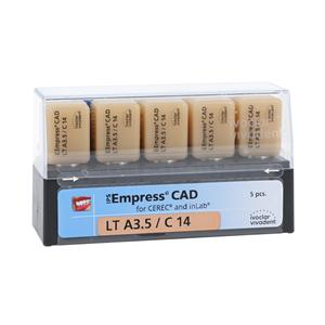 IPS Empress CAD LT Milling Blocks Low Translucency C14 A3.5 For CEREC 5/Bx