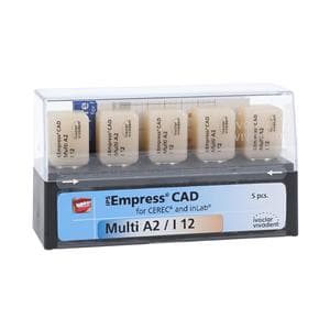 IPS Empress CAD Multi Milling Blocks Multi-Chromatic I12 A2 For CEREC 5/Bx