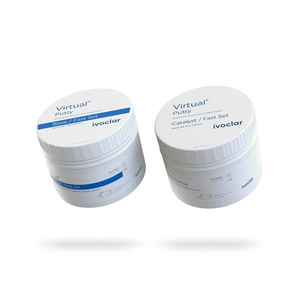Virtual Impression Material Putty Fast Set 600 mL Putty Package 2/Pk