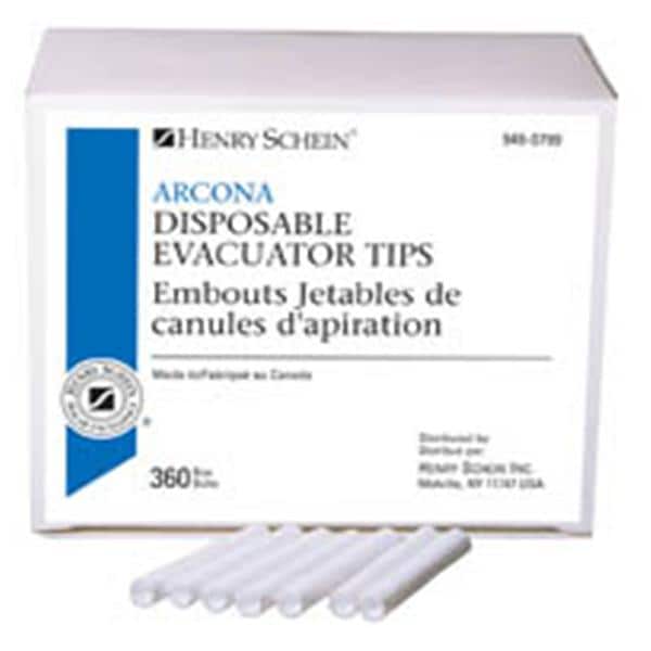 Evacuator Tip Nonvented Plastic 360/Bx