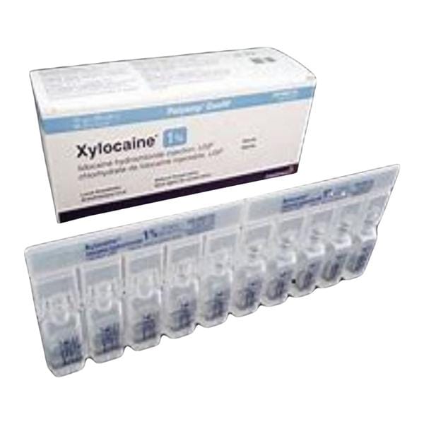 Xylocaine Injection 1% Plain #Astra1318 Ampule 50/Pk