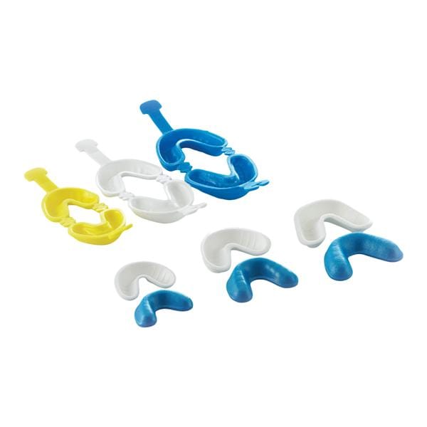 DentiCare Dual Arch Fluoride Trays Small With Hinge Yellow 50/Bg