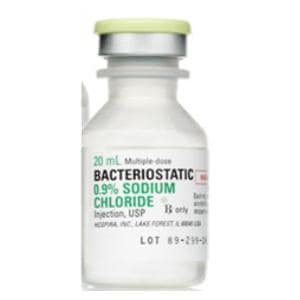 Injection Sodium Chloride 0.69% Sodium Chloride Bacteriostatic Vial 25/Bx