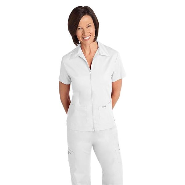 Mobb Top Scrub Womens X-Small White Ea