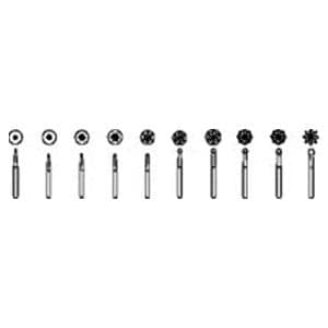 Arcona Select Carbide Bur Operative Friction Grip 1/2 10/Pk