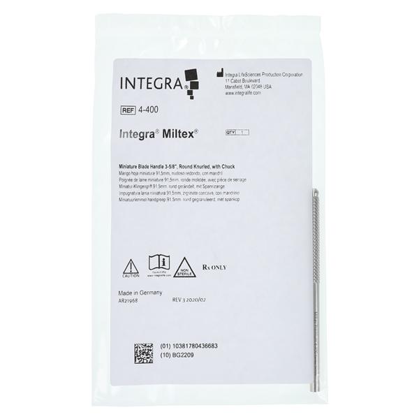 Manche Lame de scalpel 3-3/4 po Acier inoxydable Ch.