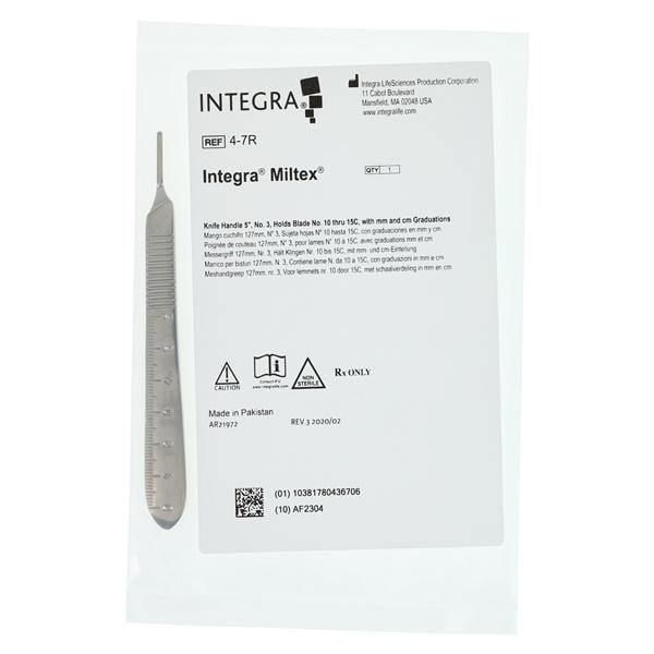 Integra Lifesciences Sales LCC Manche Couteau 3 Nickelé/Non rouillé Ch.