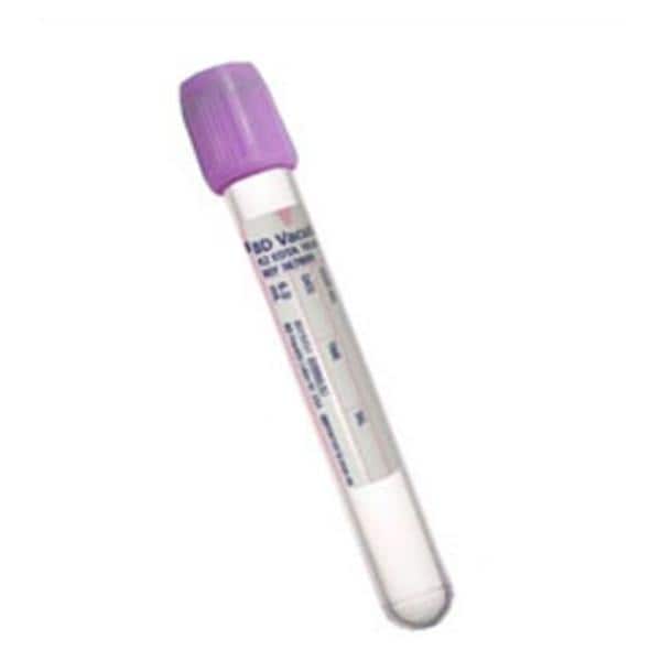 Vacutainer Plus Venous Blood Collection Tube Lav 10mL Hmgrd Clsr Plstc 100/Bx
