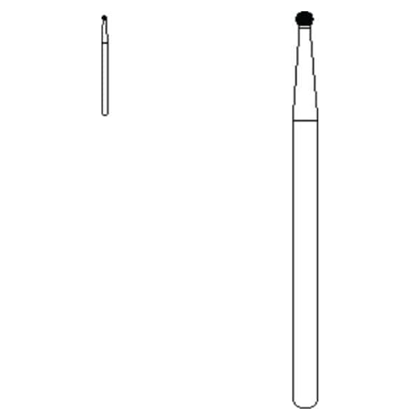 Fraise en carbure Angle droit longueur chirurgicale 2 5/paquet